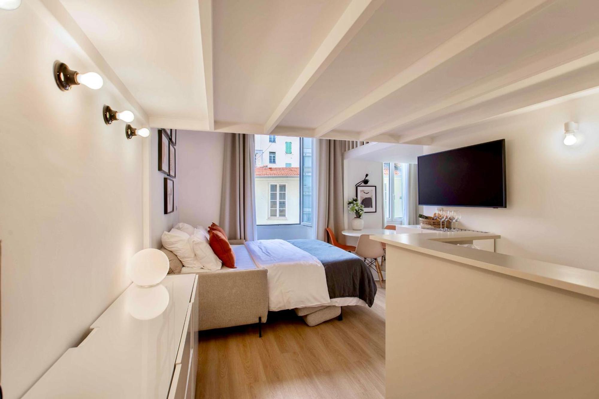 Apartment Suede Promenade Duplex At 1 Min From The Sea 2 Bathrooms *